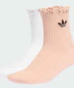 ADIDAS ADIDAS Ruffle Quarter Socks Size