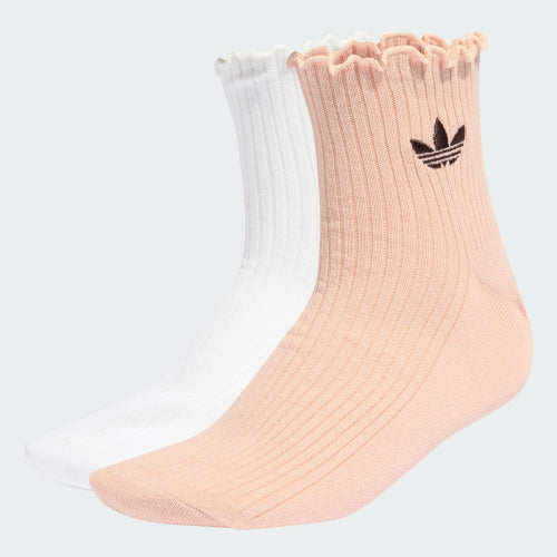 ADIDAS ADIDAS Ruffle Quarter Socks Size