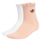 ADIDAS ADIDAS Ruffle Quarter Socks Size