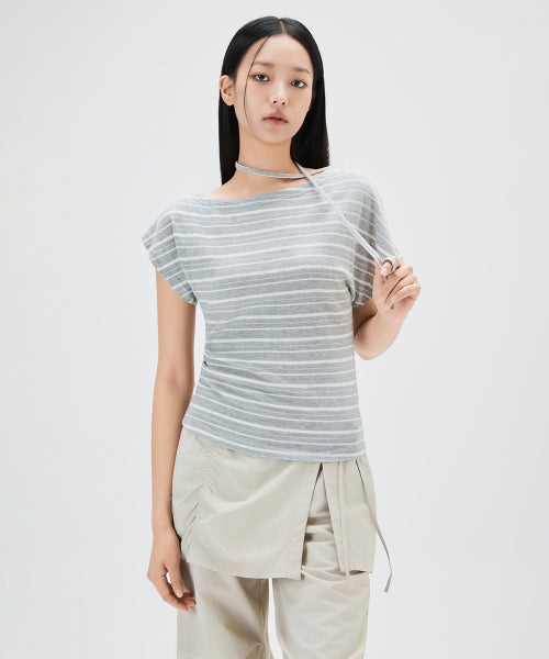 MIXXO MIXXO T-Shirt Striped Tie
