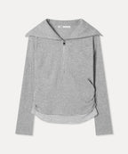 MIXXO MIXXO T-Shirt Striped Layered Zip-Up