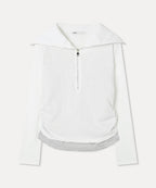MIXXO MIXXO T-Shirt Striped Layered Zip-Up