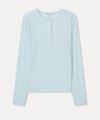 MIXXO MIXXO T-Shirt See-through Button-Up Long Sleeve