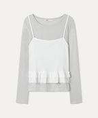 MIXXO MIXXO T-Shirt Frill Layered Long Sleeve