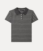 MIXXO MIXXO T-Shirt Collar Striped Short Sleeve