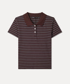 MIXXO MIXXO T-Shirt Collar Striped Short Sleeve