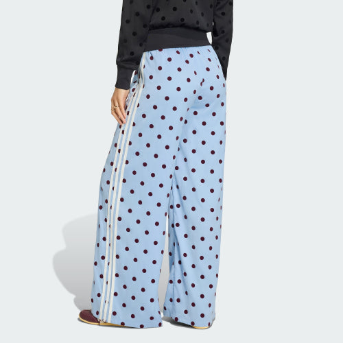 ADIDAS ADIDAS Satin Polka Dot Wide Leg Pants - Size