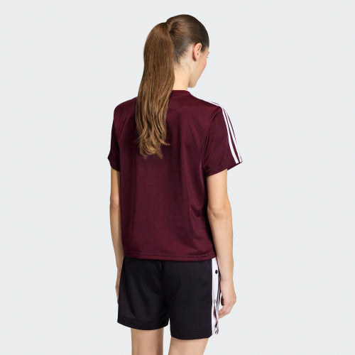 ADIDAS ADIDAS T-Shirt Maroon:White - Size