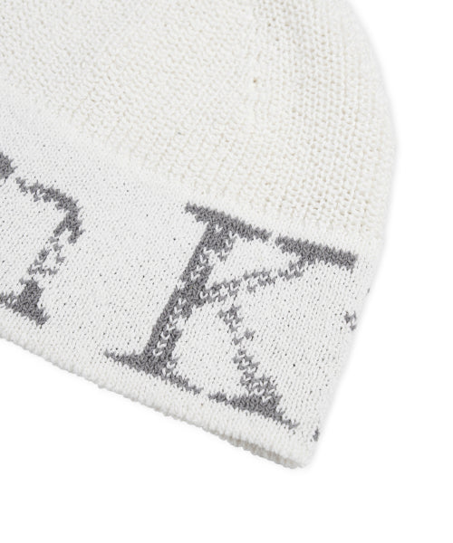 MATIN KIM MATIN KIM Cracked Logo Light Bucket Beanie