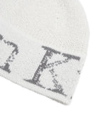 MATIN KIM MATIN KIM Cracked Logo Light Bucket Beanie