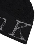 MATIN KIM MATIN KIM Cracked Logo Light Bucket Beanie in Black