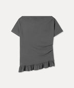 MIXXO MIXXO T-Shirt Hem Frill Short-Sleeved