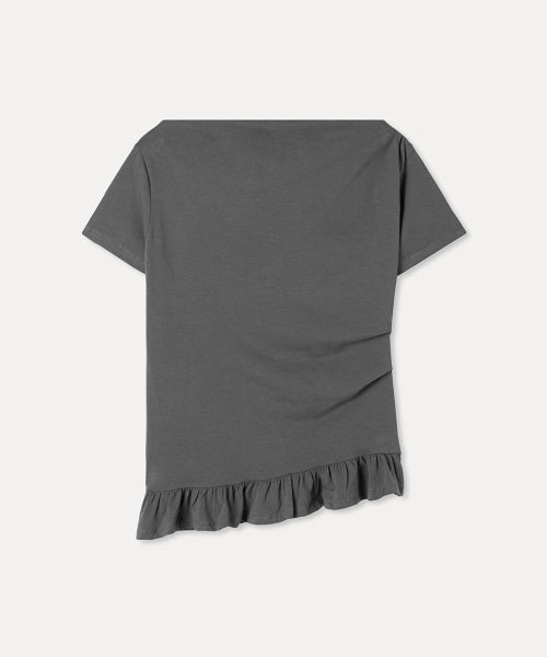 MIXXO MIXXO T-Shirt Hem Frill Short-Sleeved