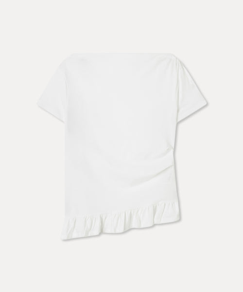 MIXXO MIXXO T-Shirt Hem Frill Short-Sleeved