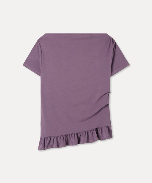 MIXXO MIXXO T-Shirt Hem Frill Short-Sleeved
