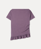 MIXXO MIXXO T-Shirt Hem Frill Short-Sleeved
