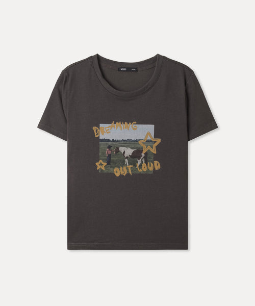 MIXXO MIXXO True fit pony graphic t-shirt C