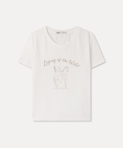 MIXXO MIXXO True fit pony graphic t-shirt C