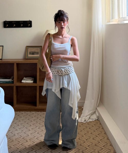 MIXXO MIXXO Denim Wide Fit Pants