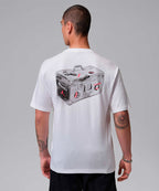 NIKE Nike Jordan Graphic T-Shirt M - White: Infrared 23