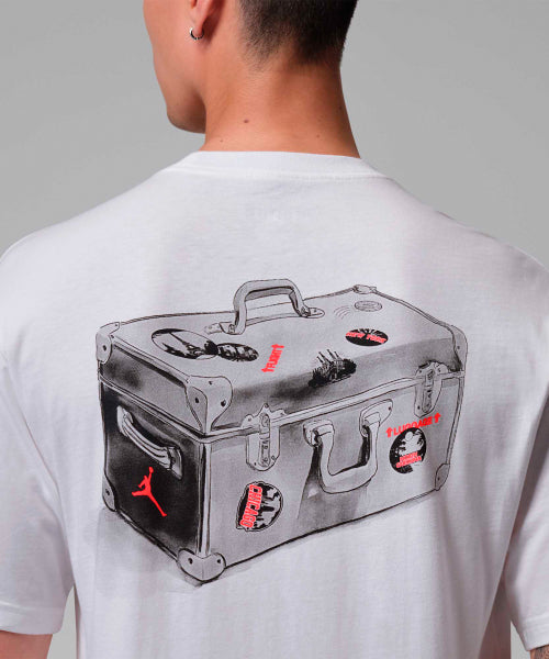 NIKE Nike Jordan Graphic T-Shirt M - White: Infrared 23