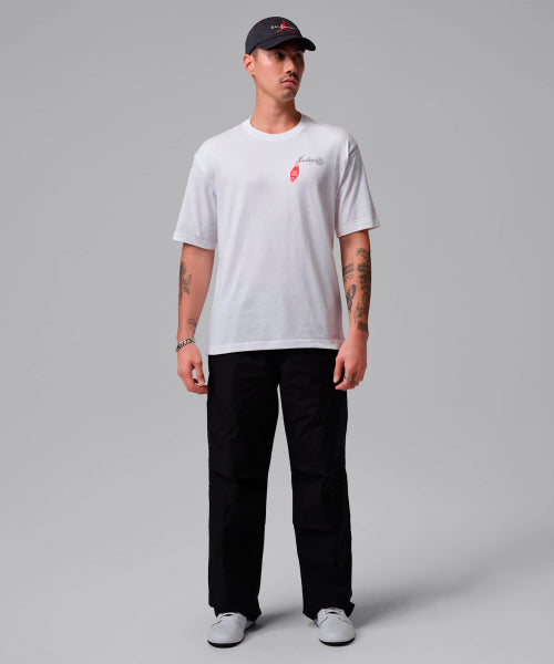 NIKE Nike Jordan Graphic T-Shirt M - White: Infrared 23