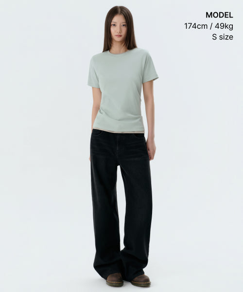 MUSINSA STANDARD WOMAN MUSINSA STANDARD WOMAN T-Shirt Pale Mint
