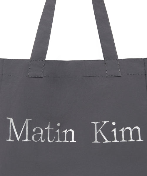 MATIN KIM MATIN KIM Fabric Big Ecobag Charcoal