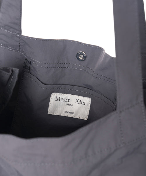 MATIN KIM MATIN KIM Fabric Big Ecobag Charcoal