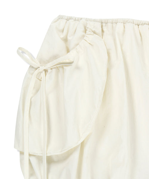 MATIN KIM MATIN KIM Strap Detail Balloon Skirt