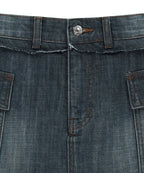 MATIN KIM MATIN KIM CARGO MINI DENIM SKORT