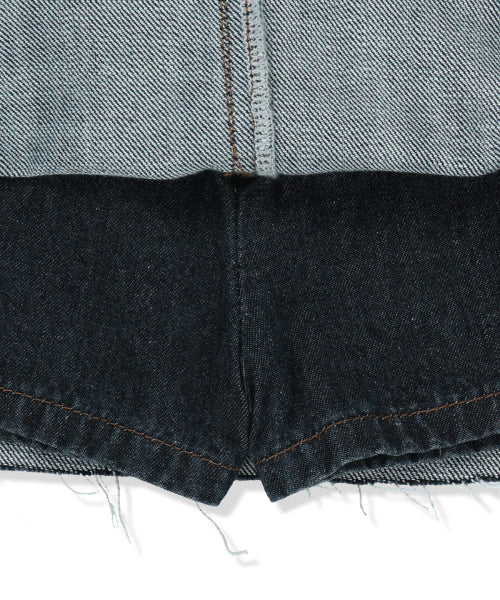 MATIN KIM MATIN KIM CARGO MINI DENIM SKORT