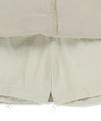MATIN KIM MATIN KIM Cargo Mini Denim Skort in Beige