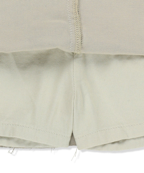 MATIN KIM MATIN KIM Cargo Mini Denim Skort in Beige