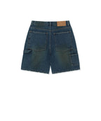 MATIN KIM MATIN KIM Carpenter Bermuda Denim Pants in Blue
