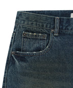 MATIN KIM MATIN KIM Carpenter Bermuda Denim Pants in Blue
