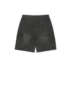MATIN KIM MATIN KIM Carpenter Bermuda Denim Pants in Charcoal