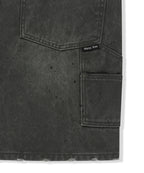 MATIN KIM MATIN KIM Carpenter Bermuda Denim Pants in Charcoal