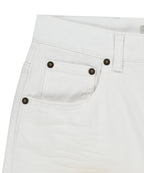MATIN KIM MATIN KIM Carpenter Bermuda Denim Pants in White