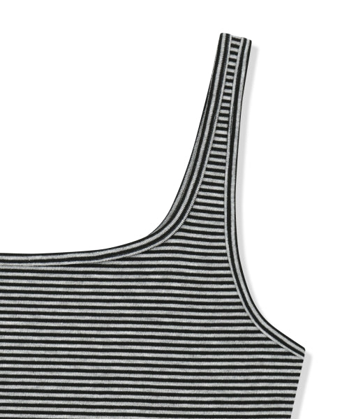 MATIN KIM MATIN KIM SQUARE NECK CROPPED TANK TOP