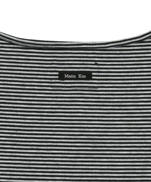 MATIN KIM MATIN KIM SQUARE NECK CROPPED TANK TOP