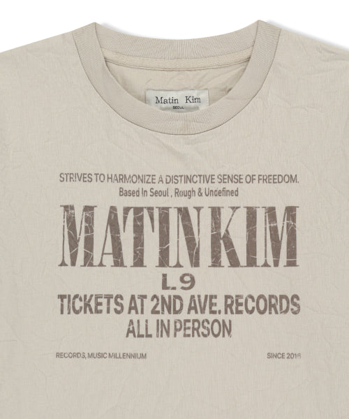 MATIN KIM MATIN KIM T-Shirt Crease Top
