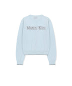 MATIN KIM MATIN KIM Sheer Cardigan for Women in Light Blue