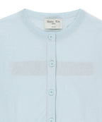 MATIN KIM MATIN KIM Sheer Cardigan for Women in Light Blue