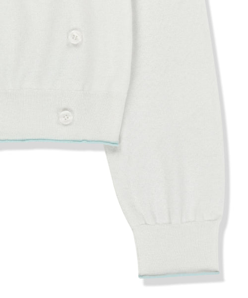 MATIN KIM MATIN KIM Sheer Cardigan for Women in White