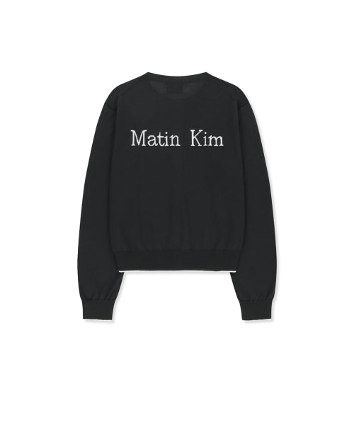 MATIN KIM MATIN KIM Sheer Cardigan for Women in Black