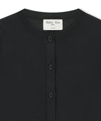 MATIN KIM MATIN KIM Sheer Cardigan for Women in Black