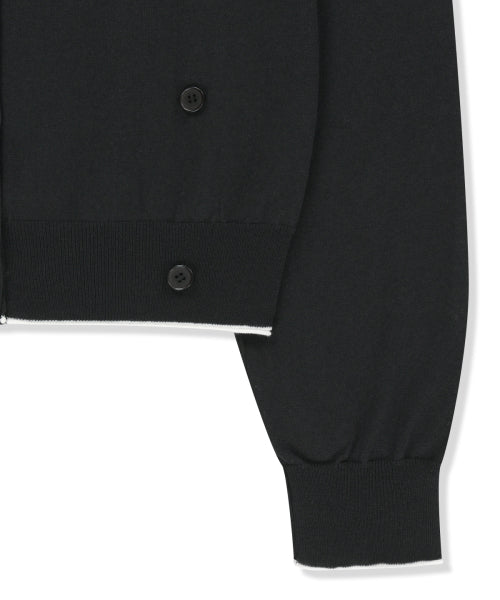 MATIN KIM MATIN KIM Sheer Cardigan for Women in Black