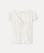 MIXXO MIXXO V-neck Pin Tuck Blouse (C)