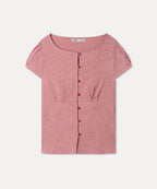 MIXXO MIXXO Gingham Check Blouse (Size M)